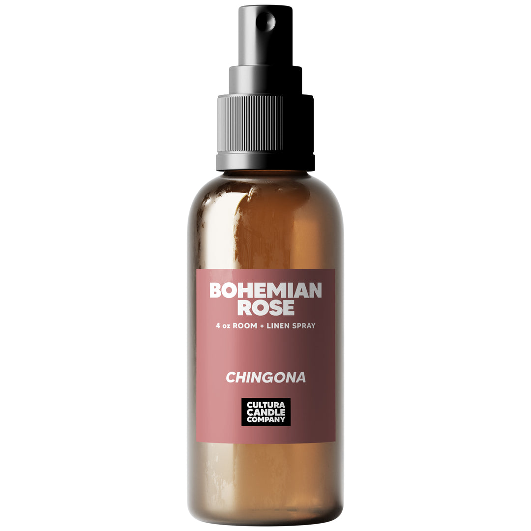 Bohemian Rose room and linen spray with rose, grapefruit and patchouli scent