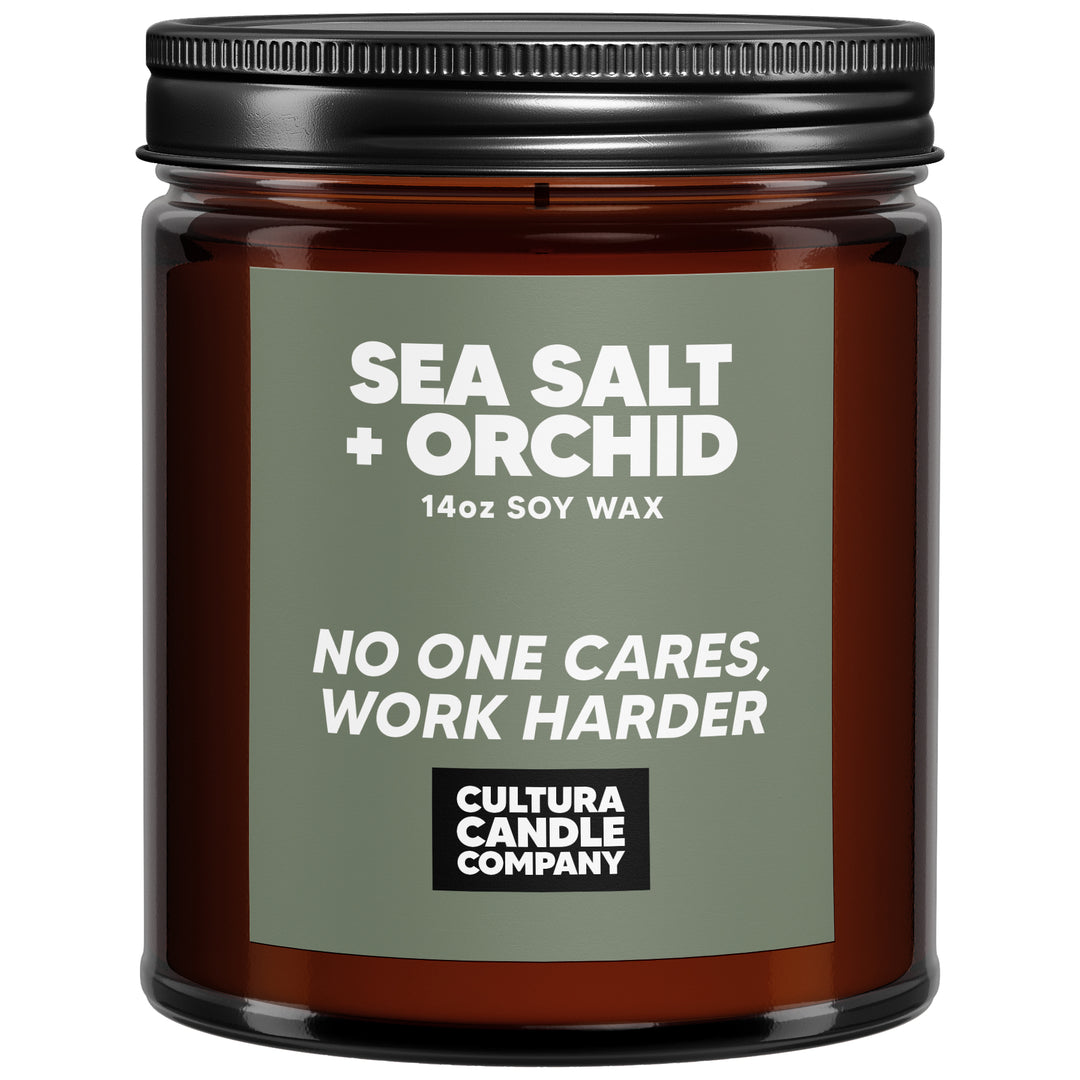sea salt orchid candle fresh ocean scent
