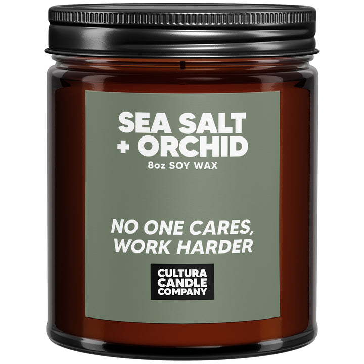 sea salt orchid candle fresh ocean scent