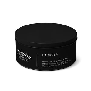 4 oz Black Travel Candle